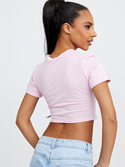 Riders Graphic Printed Crop Top
