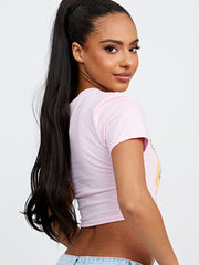 Freedom Eagle Graphic Printed Crop Top