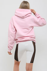 Sudadera con capucha gráfica distorsionada