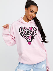 Alles wat je nodig hebt is liefde grafische print hoodie