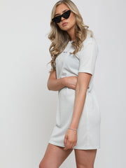 Embroidered Butterfly Rib Dress