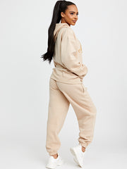 Towelling Embroidered New York Hooded Fleece Co-ord
