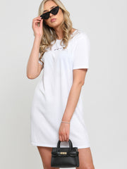 Embroidered Butterfly Rib Dress