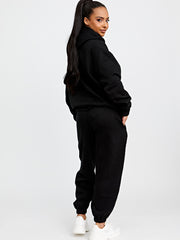 Towelling Embroidered New York Hooded Fleece Co-ord