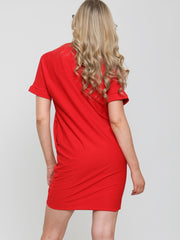 Ye Saint Love Foil Print T-Shirt Dress