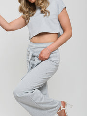 Boxy Crop Top & Tie Knot Trouser Co-ord