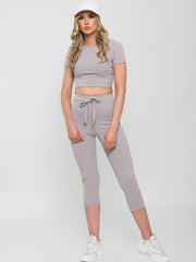 Crop Top & Cropped Leggings Co-ord