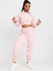Cropped Hoodie & Jogger Fleece Co-ord
