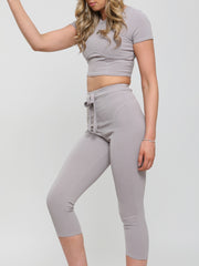 Crop Top & Cropped Leggings Co-ord