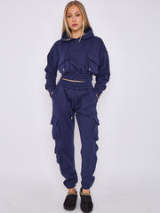 Cargo Pockets Fleece Tracksuit