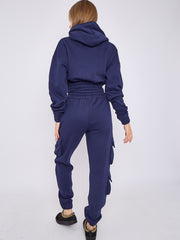 Cargo Pockets Fleece Tracksuit