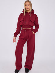 Cargo Pockets Fleece Tracksuit