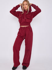 Cargo Pockets Fleece Tracksuit