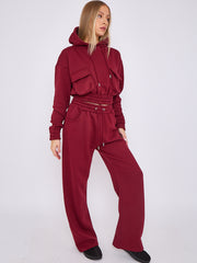 Cargo Pockets Fleece Tracksuit