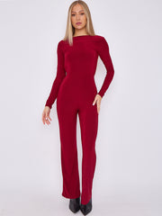 Open Back Slinky Jumpsuit