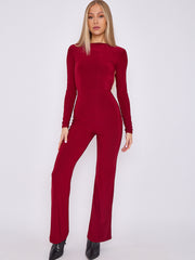 Open Back Slinky Jumpsuit