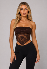 Lace Bandeau Crop Top