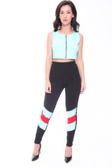 Zip Up Crop Top And Trouser Co-ord
