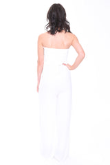 Bandeau Sheering Jumpsuit