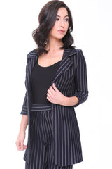 Pinstripe Slim Fit Blazer