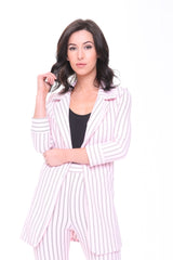 Pinstripe Slim Fit Blazer