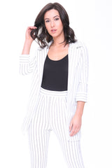 Pinstripe Slim Fit Blazer