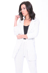 Pinstripe Slim Fit Blazer