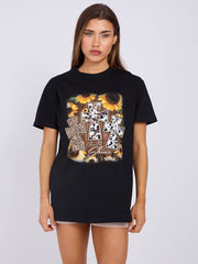 Camiseta impresa gráfica de labios