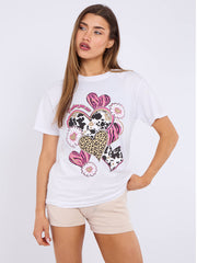 Lip grafisch bedrukt t-shirt