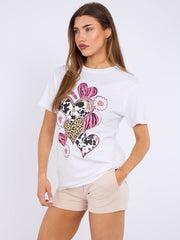 Lip grafisch bedrukt t-shirt