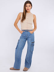 Rechte been denim jeans