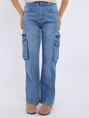 Rechte been denim jeans