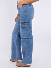 Rechte been denim jeans