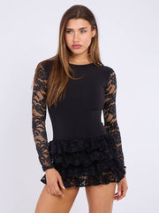 Side Ruched Off Shoulder Frill Detail Dress (Copy)