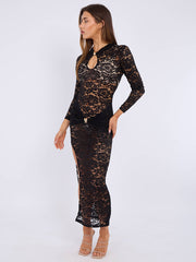 Plunge nek slinky gedrapeerde maxi -jurk