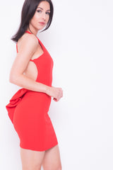 Open Bow Back Mini Dress