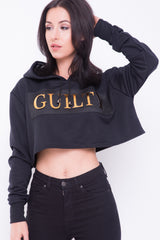 Oversized schuldig bijgesneden haped jumper