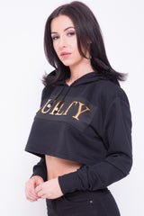 Oversized schuldig bijgesneden haped jumper