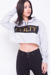 Oversized schuldig bijgesneden haped jumper