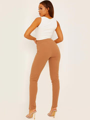 Detalles de hendidura pantalón acampanado