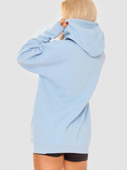 Bisous Print Fleeced Hoodie