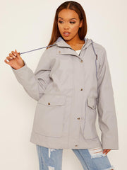 PU Coated Hooded Rain Mac