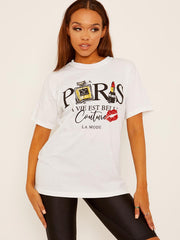 Paris Couture Graphic Printed T-Shirt