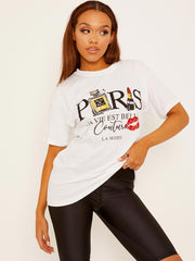 Paris Couture Graphic Printed T-Shirt