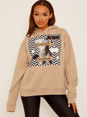 Stay True Graphic Fleeced Hoodie