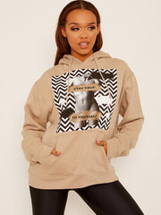 Stay True Graphic Fleeced Hoodie