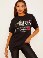 Paris Couture Graphic Printed T-Shirt