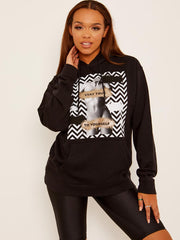Stay True Graphic Fleeced Hoodie