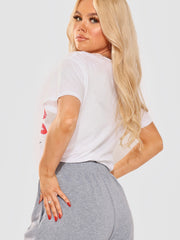 Bonjour Lip Graphic Printed T-Shirt