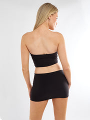 Slinky Schnalle Detail Bralet Top und Rock Co-ordte